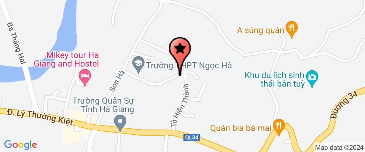 Map go to Dai phat thanh va truyen hinh Ha giang