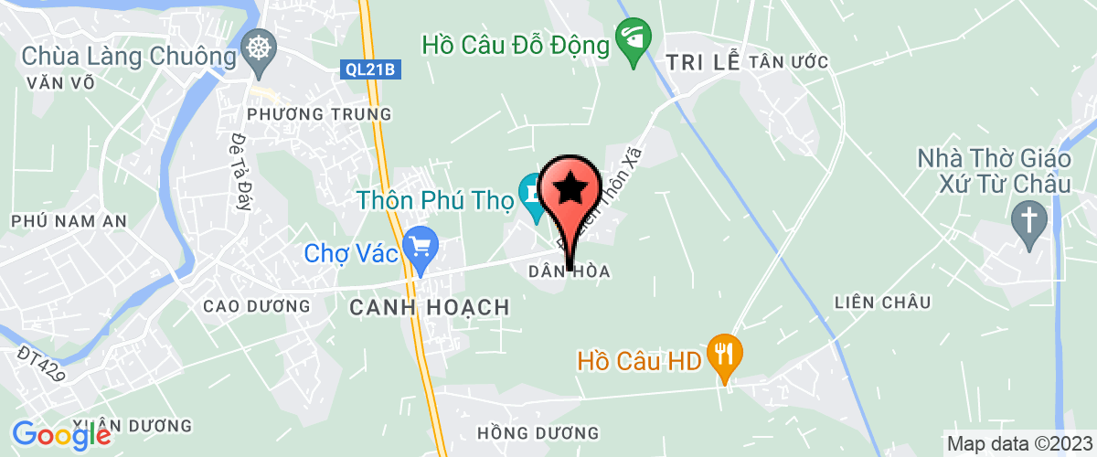 Map go to UBND xa Dan Hoa
