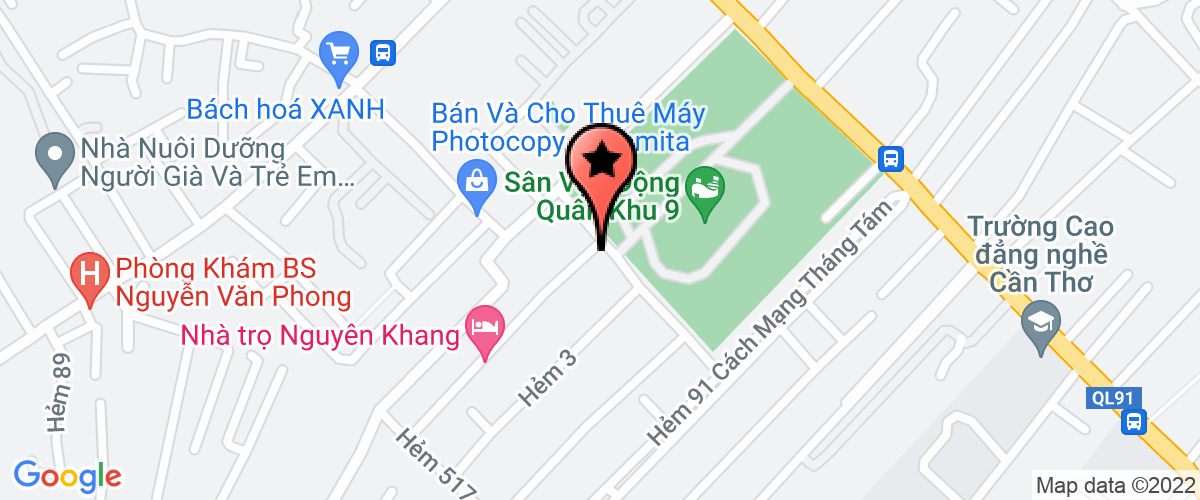 Map go to Hoang Long Trang Service Trading Company Limited