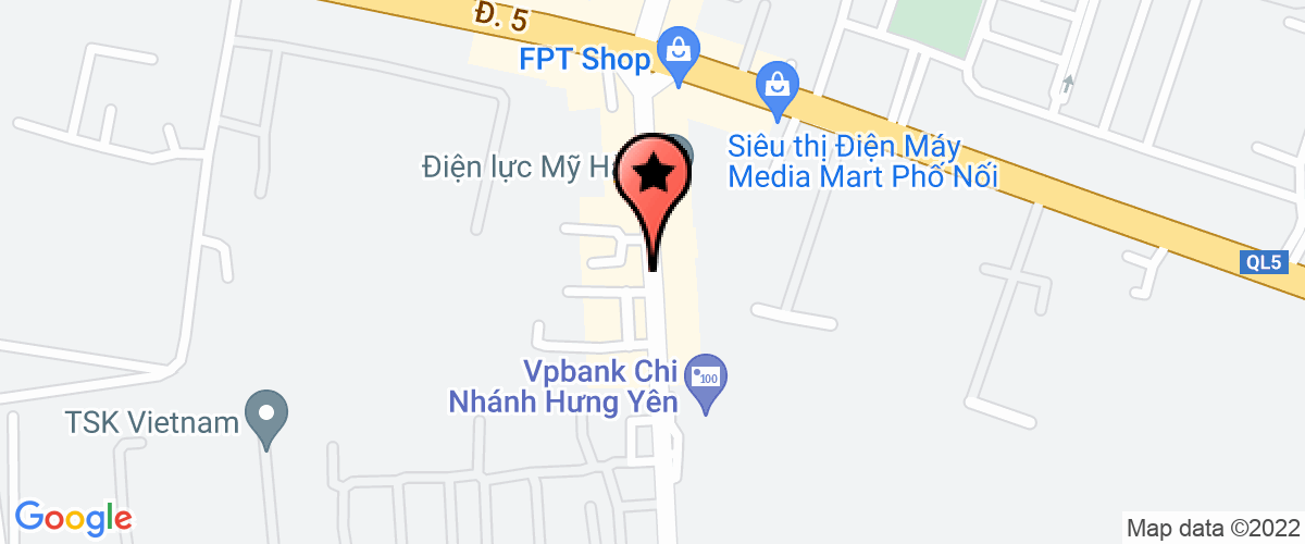 Bản đồ đến Công Ty TNHH Thương Mại Hải Nam Hưng Yên