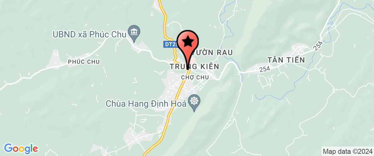 Map go to Dinh Hoa High School