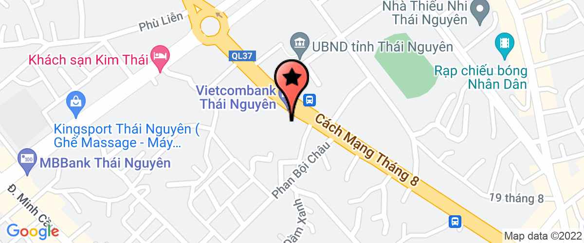 Map go to Lap Dung Nha Thai Nguyen And Architecture Joint Stock Company
