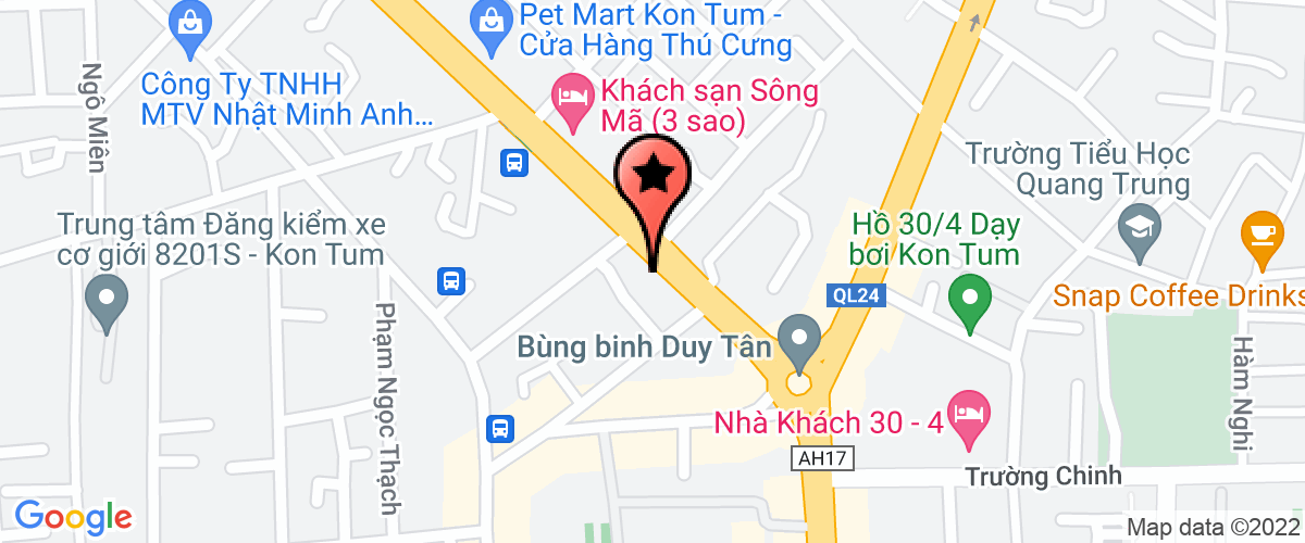 Map go to Ngoc My Kon Tum Company Limited