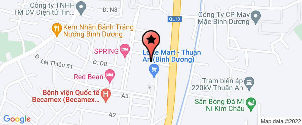 Bản đồ đến Công Ty TNHH Sản Xuất Thương Mại Dịch Vụ Việt Phương Đông