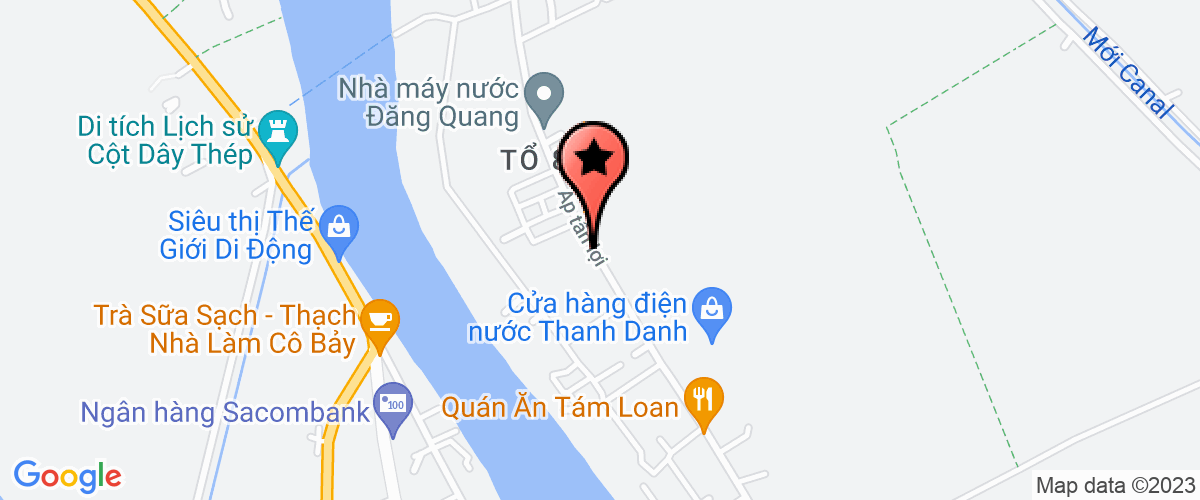 Map go to Thu Huong Chau Thanh Gold Shop Private Enterprise