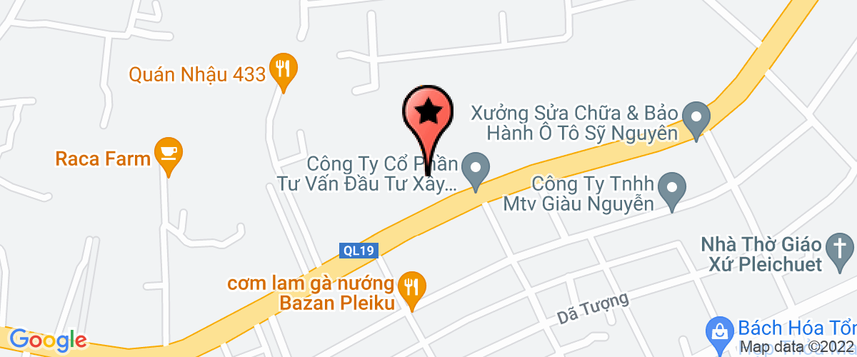 Map go to Thien An Auto Gia Lai Company Limited