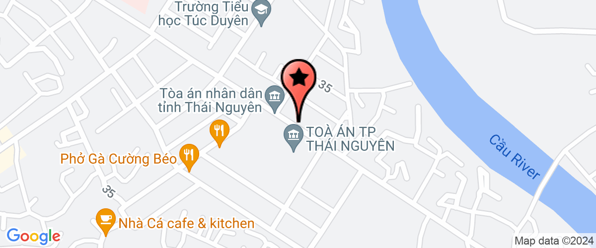 Bản đồ đến Công Ty TNHH Bất Động Sản Và Tư Vấn Doanh Nghiệp Thái Nguyên