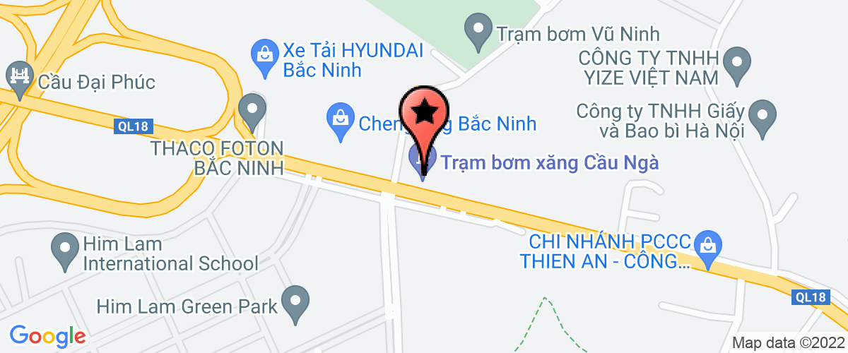 Map go to Bac Thien Ha Construction And Trading Investment Joint Stock Company
