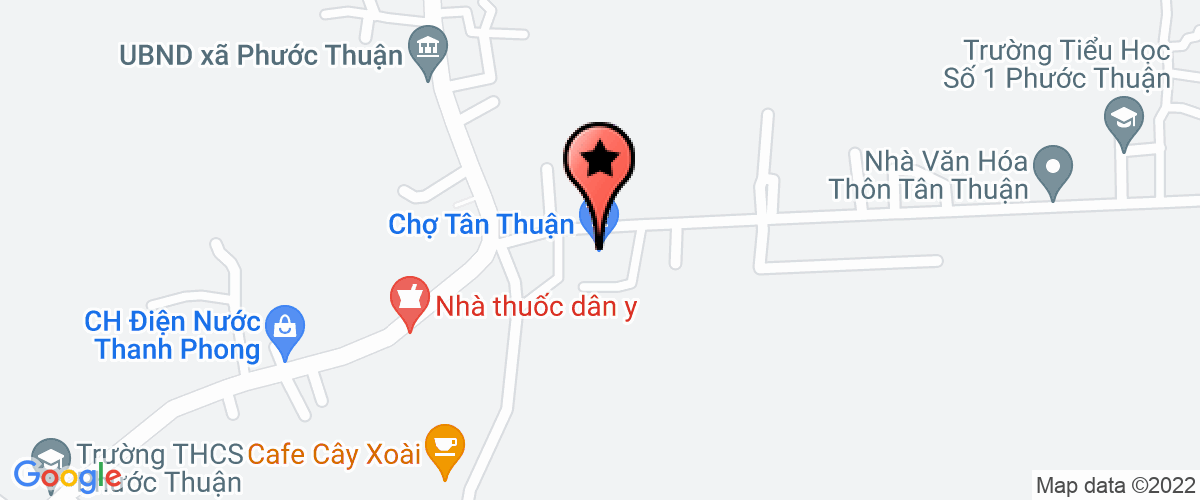 Bản đồ đến Uỷ Ban Nhân Dân Xã Phước Thuận