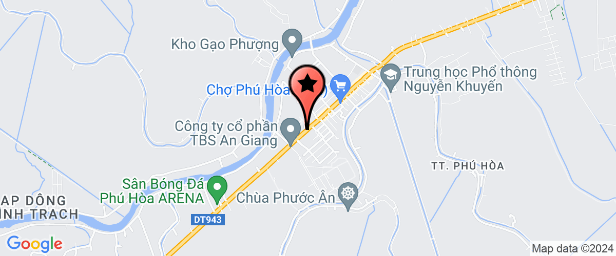 Map go to Thanh Hoang Binh Tan Construction Company Limited