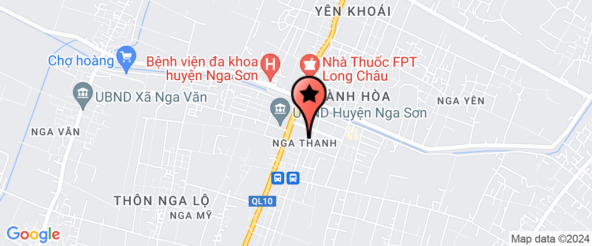 Map go to Tram khuyen nong Nga Son District
