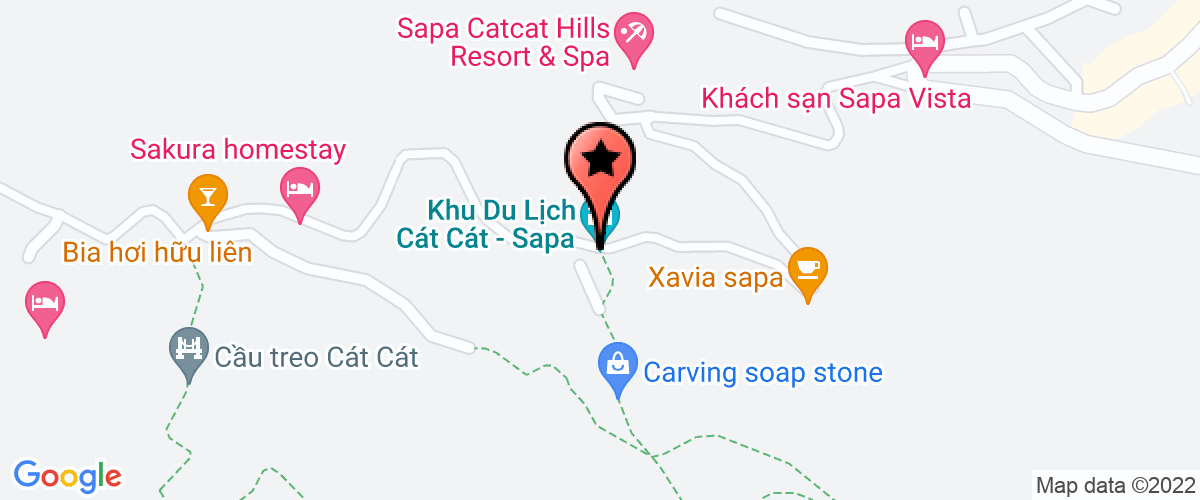 Map go to H'Mong Cat Cat Co-operative