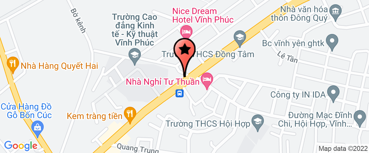 Map go to Do Luong Vinh Phuc Quality Standard Joint Stock Company