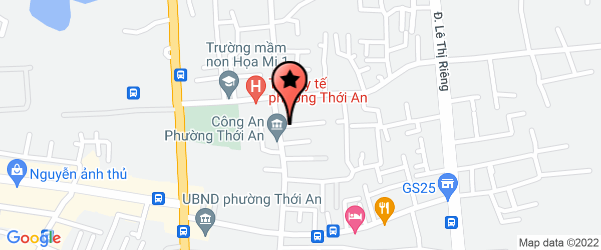Map go to UBND Phuong Thoi An - Quan 12