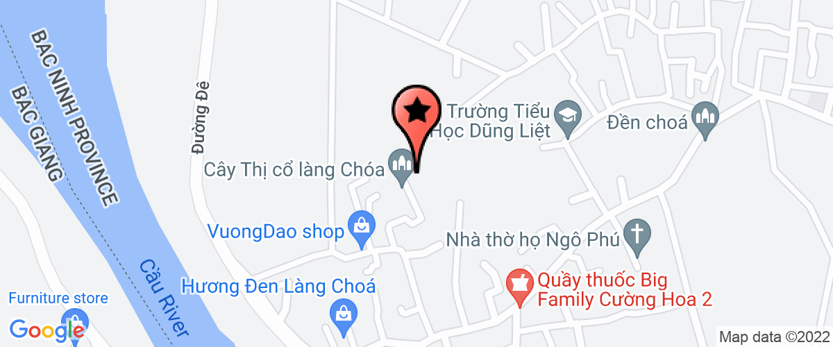 Map go to Huong Linh Production Business and Services Company Limited