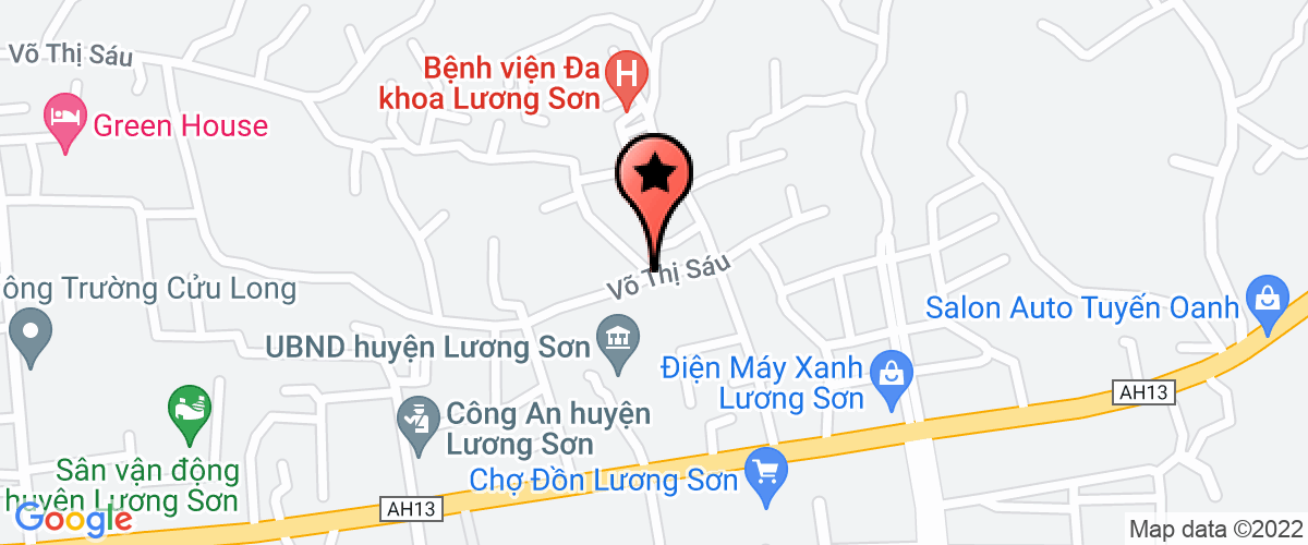 Map go to Phong va  Luong Son District Training Education