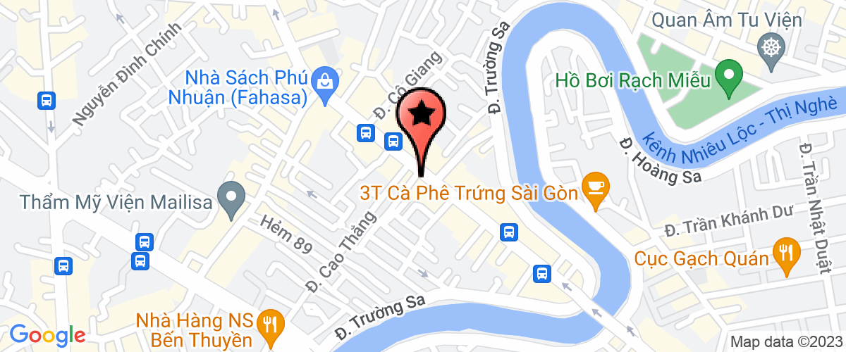 Map go to Huong Viet Investment Service Company Limited