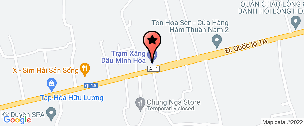 Map go to Tri Hue Production Trading Company Limited
