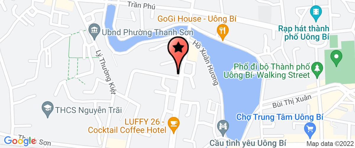 Map go to Thanh uy Uong Bi
