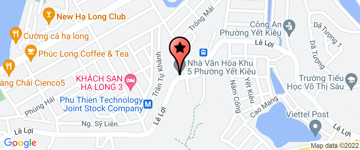 Map go to Vnsea Quang Ninh Joint Stock Company