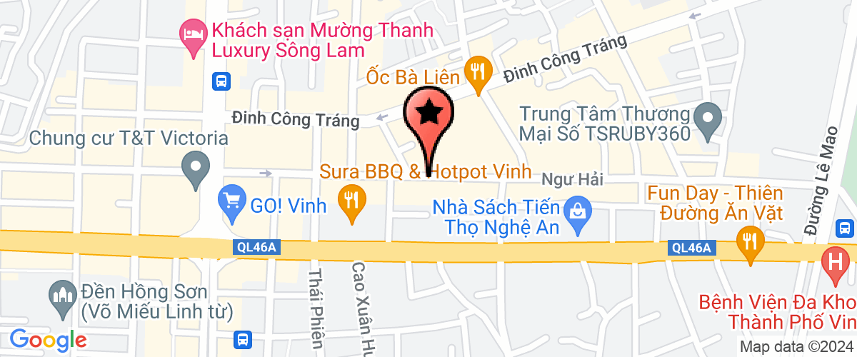 Map go to Nghe An Insurance Company Limited