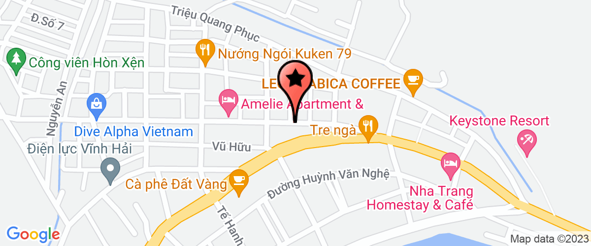 Map go to Ngoi Sao Viet Nha Trang Service Company Limited