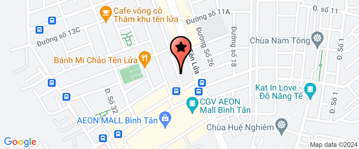 Map go to Thai Nam Hoang Trading Construction Company Limited