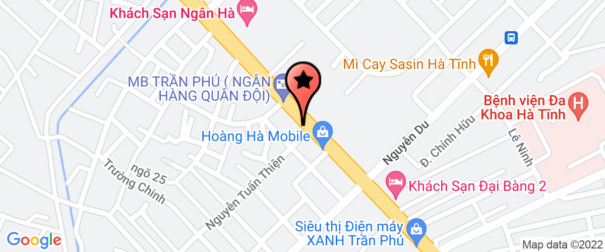 Map go to Branch of Nguoi Dua Tin in Ha Tinh Joint Stock Company