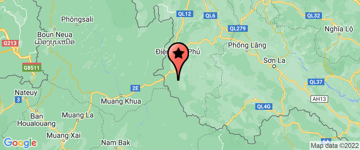 Map go to Van phong cap quyen su dung dat Dien Bien District