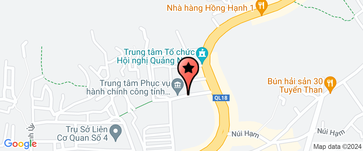 Map go to Hanh chinh cong Quang Ninh Province Center