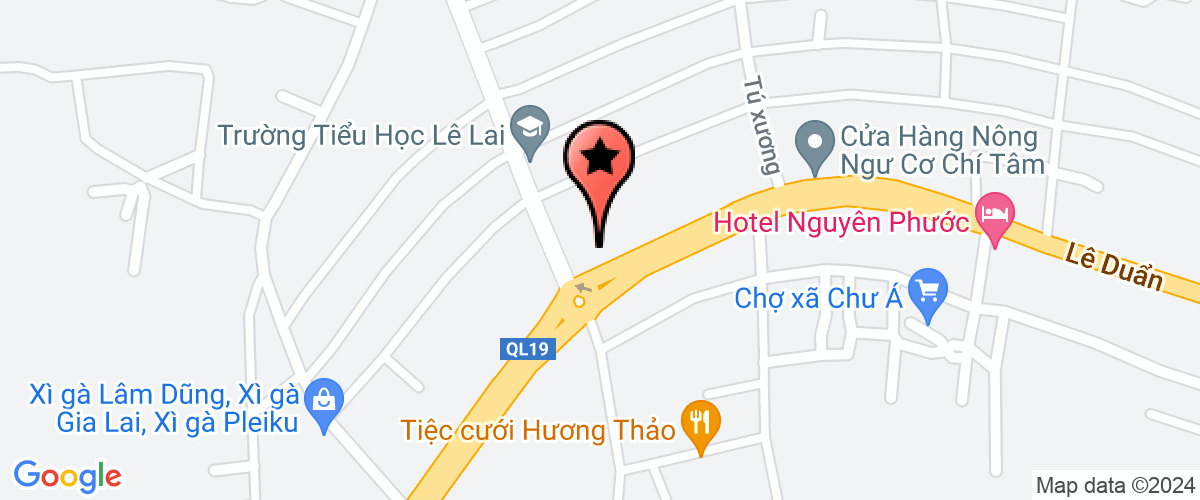 Map go to Hung Dung Gia Lai Building Materials Private Enterprise
