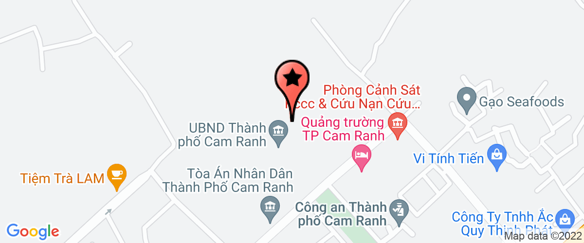 Map go to Toa an Nhan Dan TP. Cam Ranh