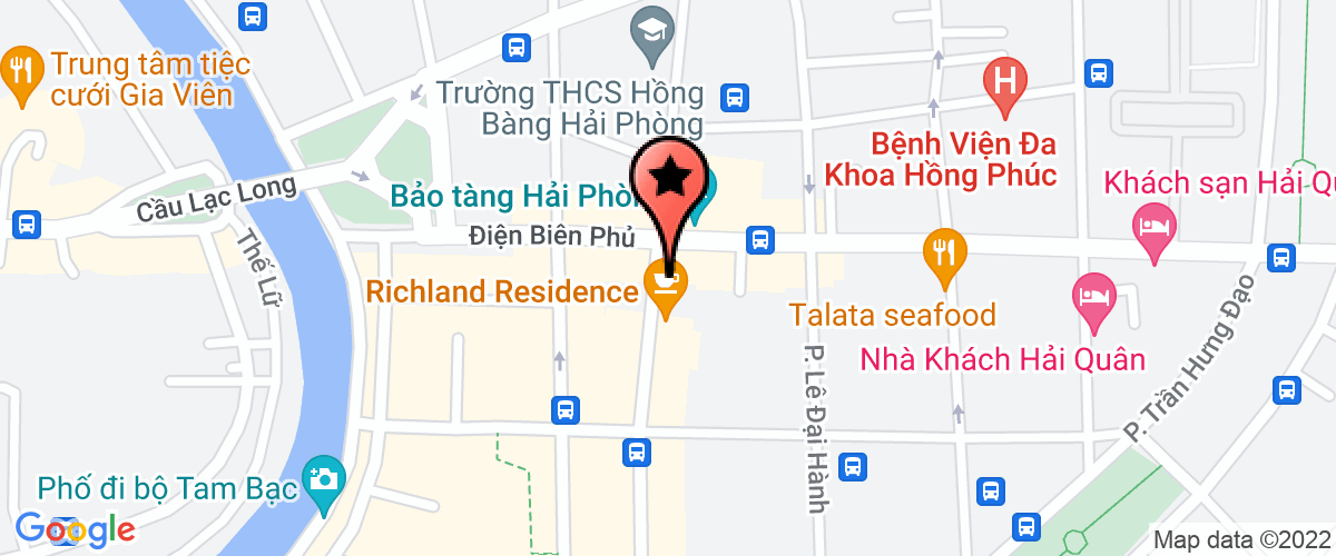 Map go to Bao tang Hai Phong