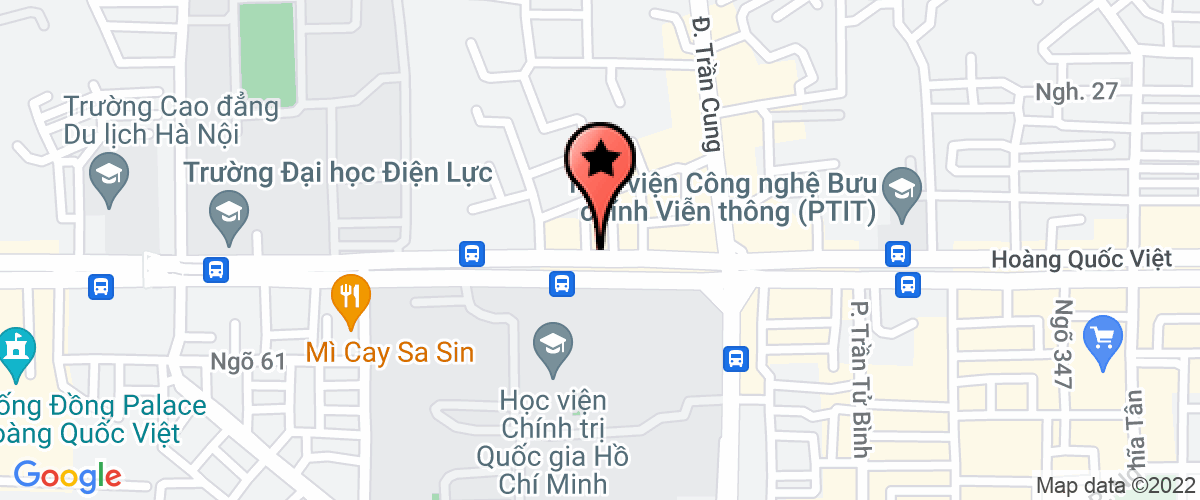Map go to The Gioi Dem Viet Investment Trading Production Company Limited