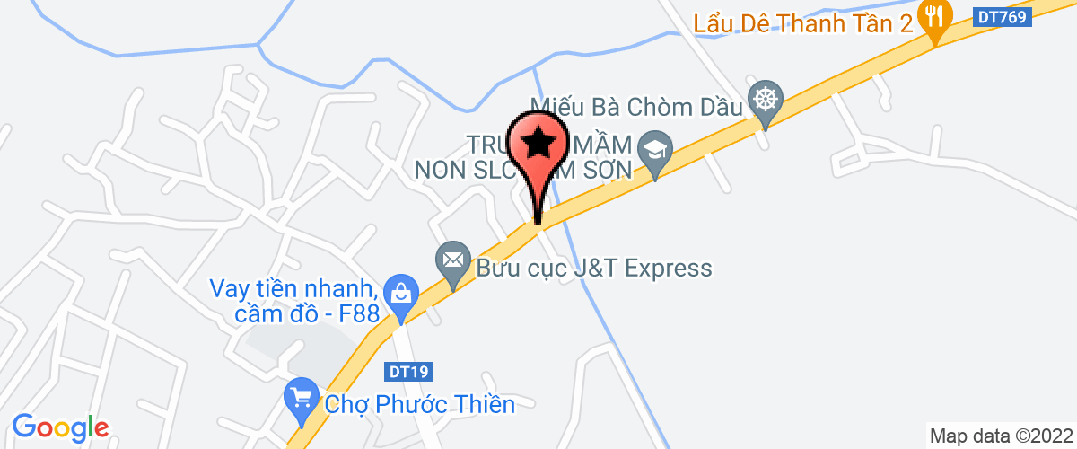 Bản đồ đến Công Ty TNHH Một Thành Viên SX - TM May Thanh Huyền