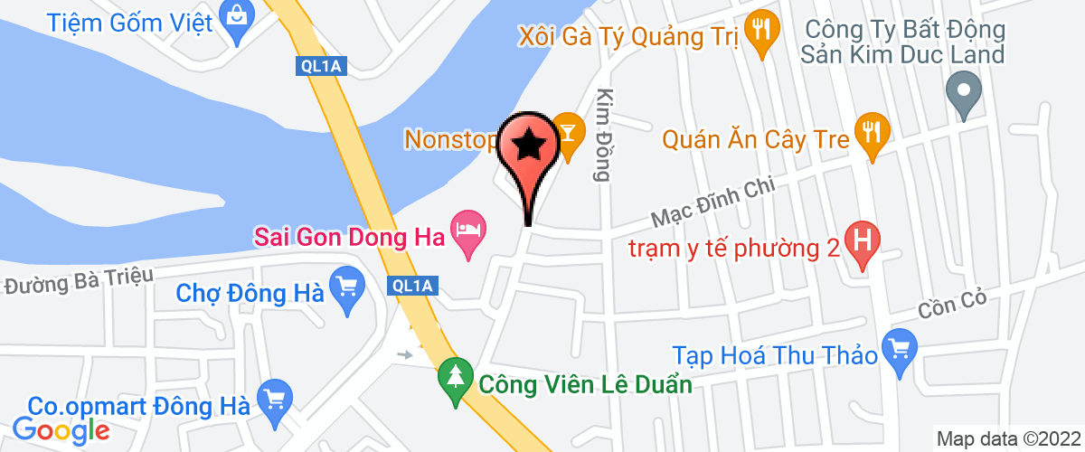 Map go to Quang Tri Investment - Construction and Mineral Joint Stock Company