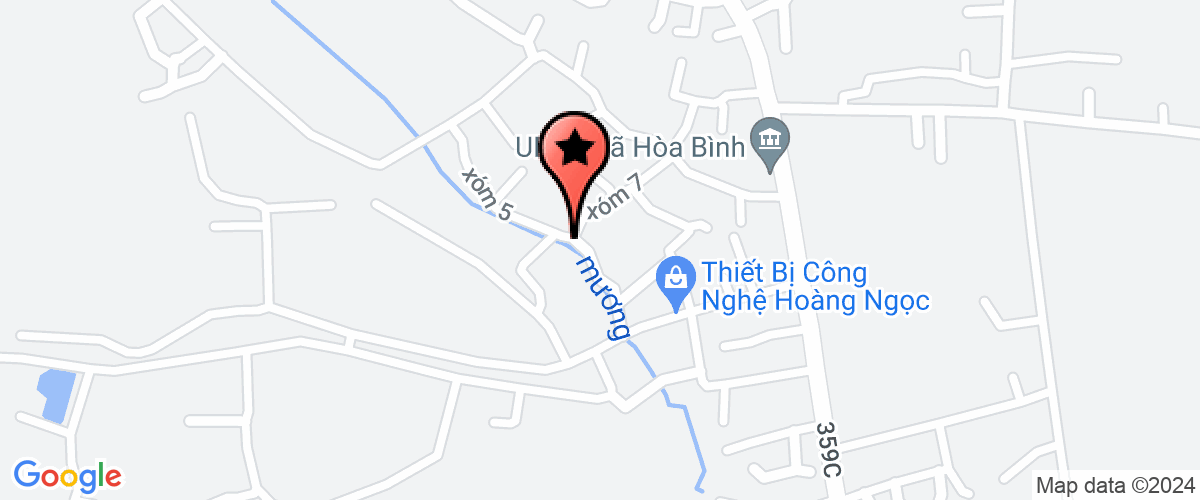 Map go to co phan thuong mai van tai bien Hoang Vinh Company