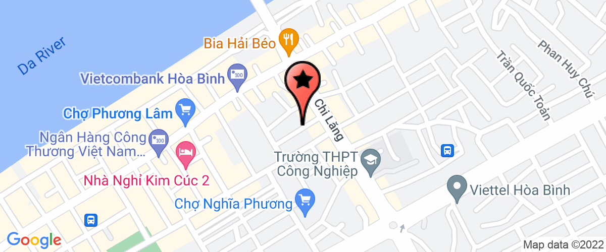 Map go to Truong Chinh Tri Hoa Binh Province