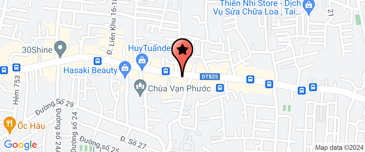 Map go to Tiem Minh Trang Hair Cut Company Limited