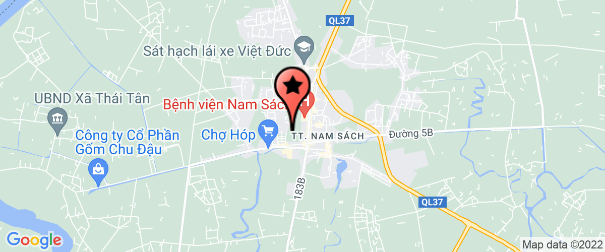 Map go to Benh Vien Da Khoa Nam Book