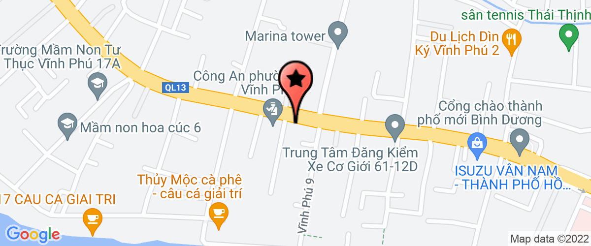 Map go to Hang Hang Phong Industry Door