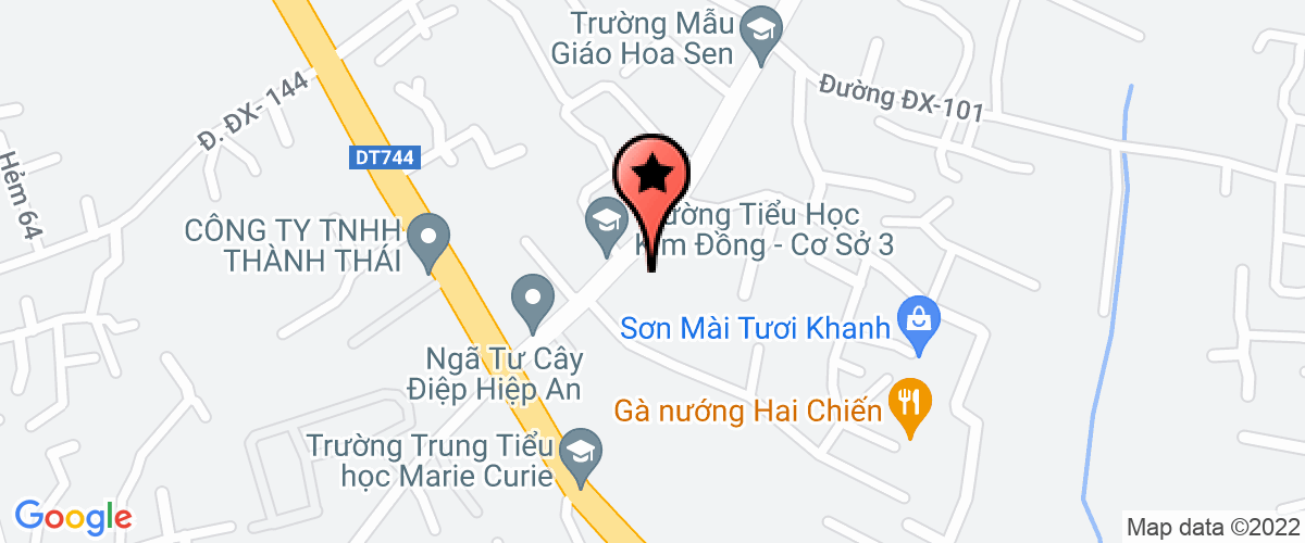 Map go to Kieu Trang Food Processing Company Limited
