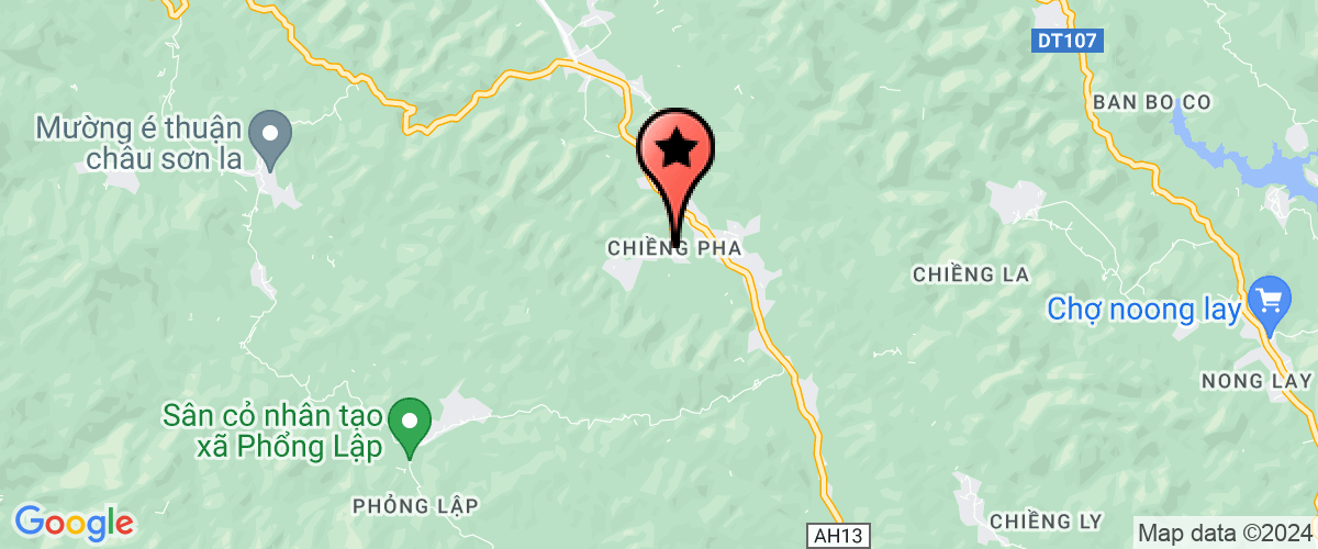 Map go to UBND xa Chieng pha