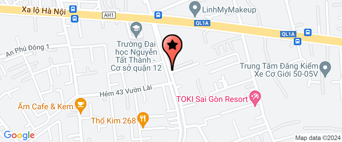 Map go to Xingfa Ha Nhat Anh Door Production Company Limited