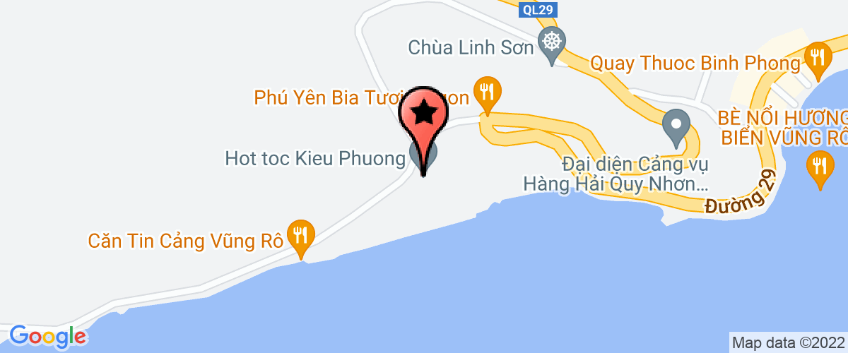 Map go to Cỏ Phàn Dau Khi Sai Gon-Phu Yen Company
