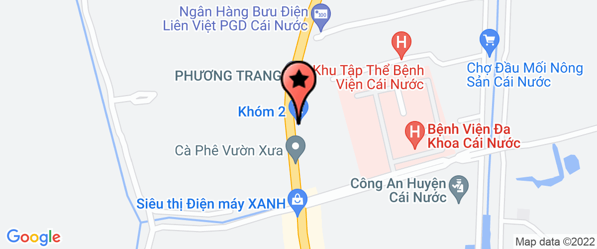 Map go to Ban dieu hanh ben xe tau