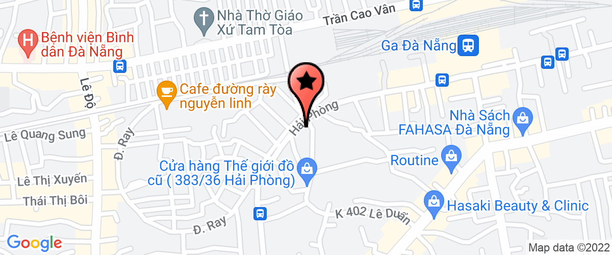 Bản đồ đến Công Ty TNHH Một Thành Viên Môi Trường Đô Thị Xanh Hòa Vang