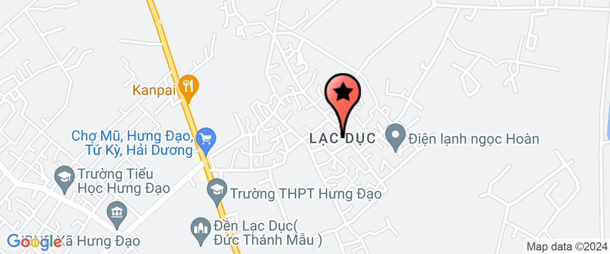 Map go to dich vu nuoc sach Hung Dao Co-operative