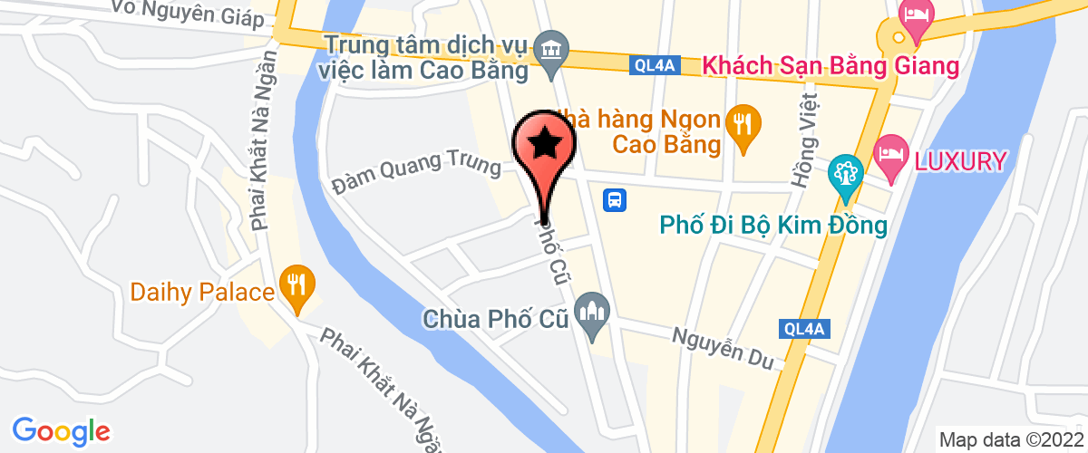 Bản đồ đến Chi cục quản lý đất đai tỉnh Cao Bằng