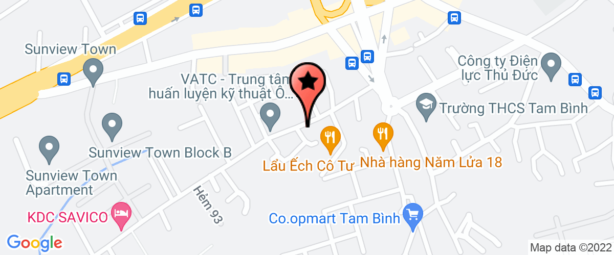Map go to Cuong Dollar Food Joint Stock Company